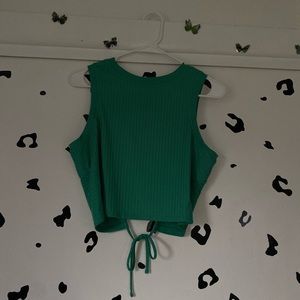 Cropped open back top